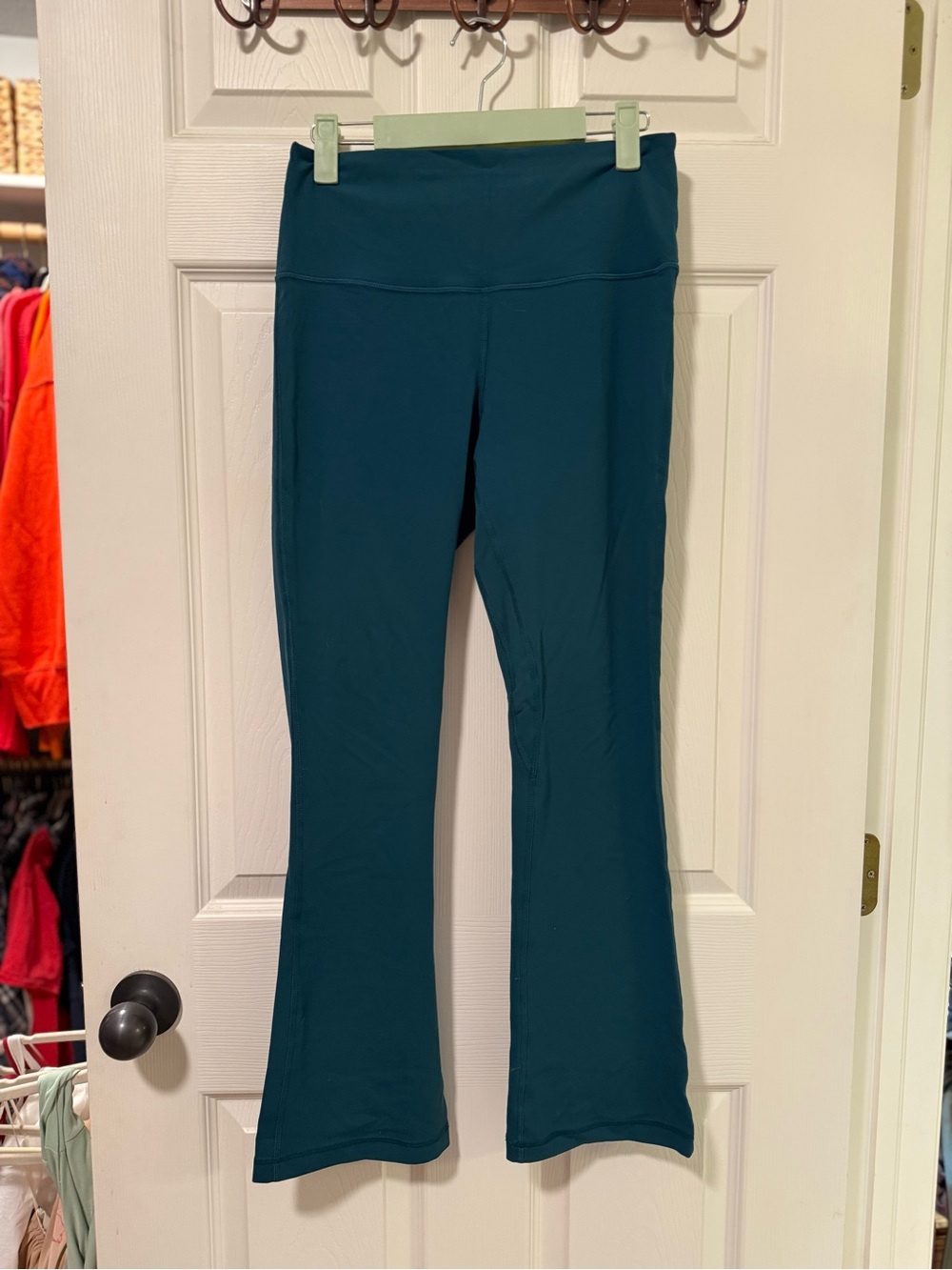 Lululemon Align High Rise Mini Flare Pant Storm Teal Size 8 Extra Short